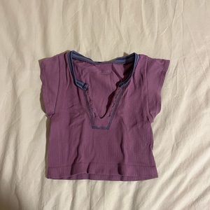 Urban Outfitters Out From Under Go For Gold Seamless Crop Top in purple